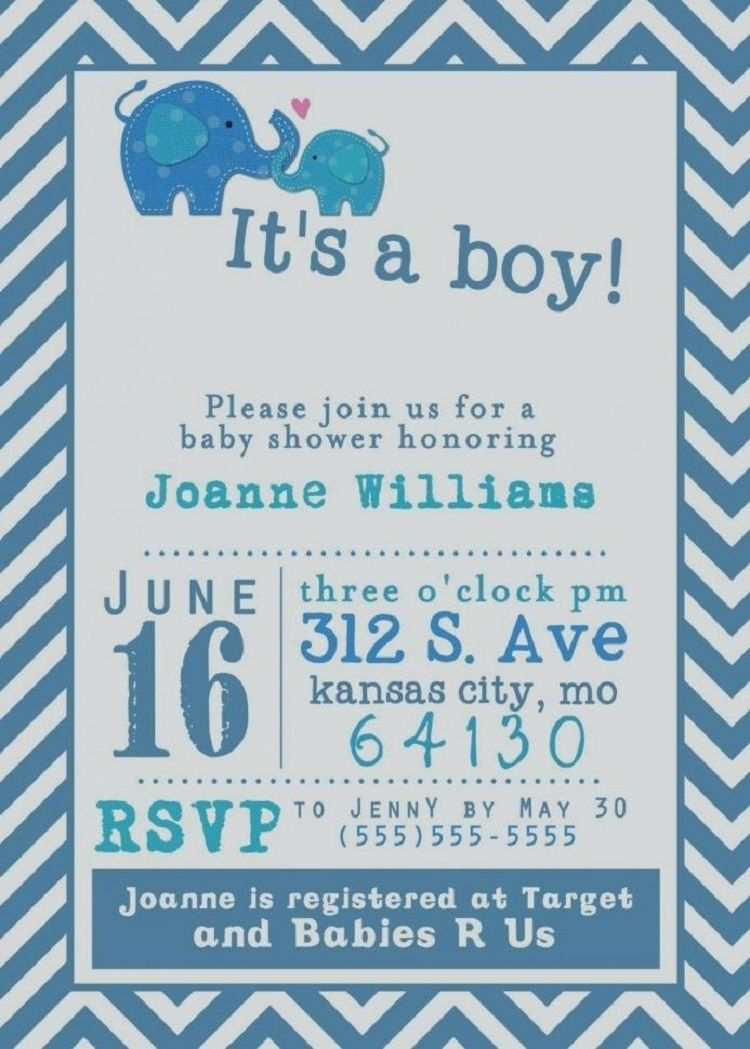 Baby Shower Invitations For Boys Free Templates | Invitation Ideas - Free Baby Boy Shower Invitations Printable