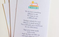 Bring A Book Instead Of A Card Free Printable