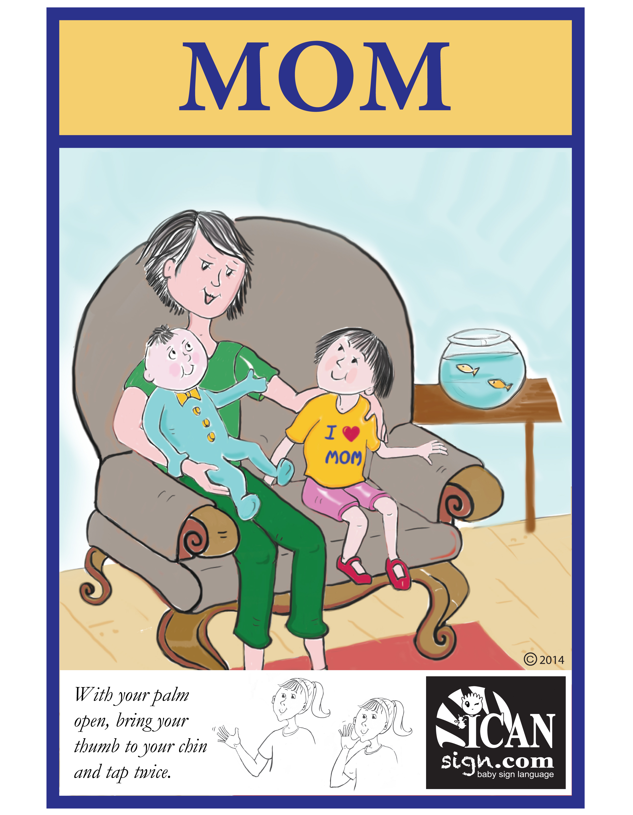 Baby Sign Language Flashcard: Mom – Free Printable Asl Flashcard - Sign Language Flash Cards Free Printable