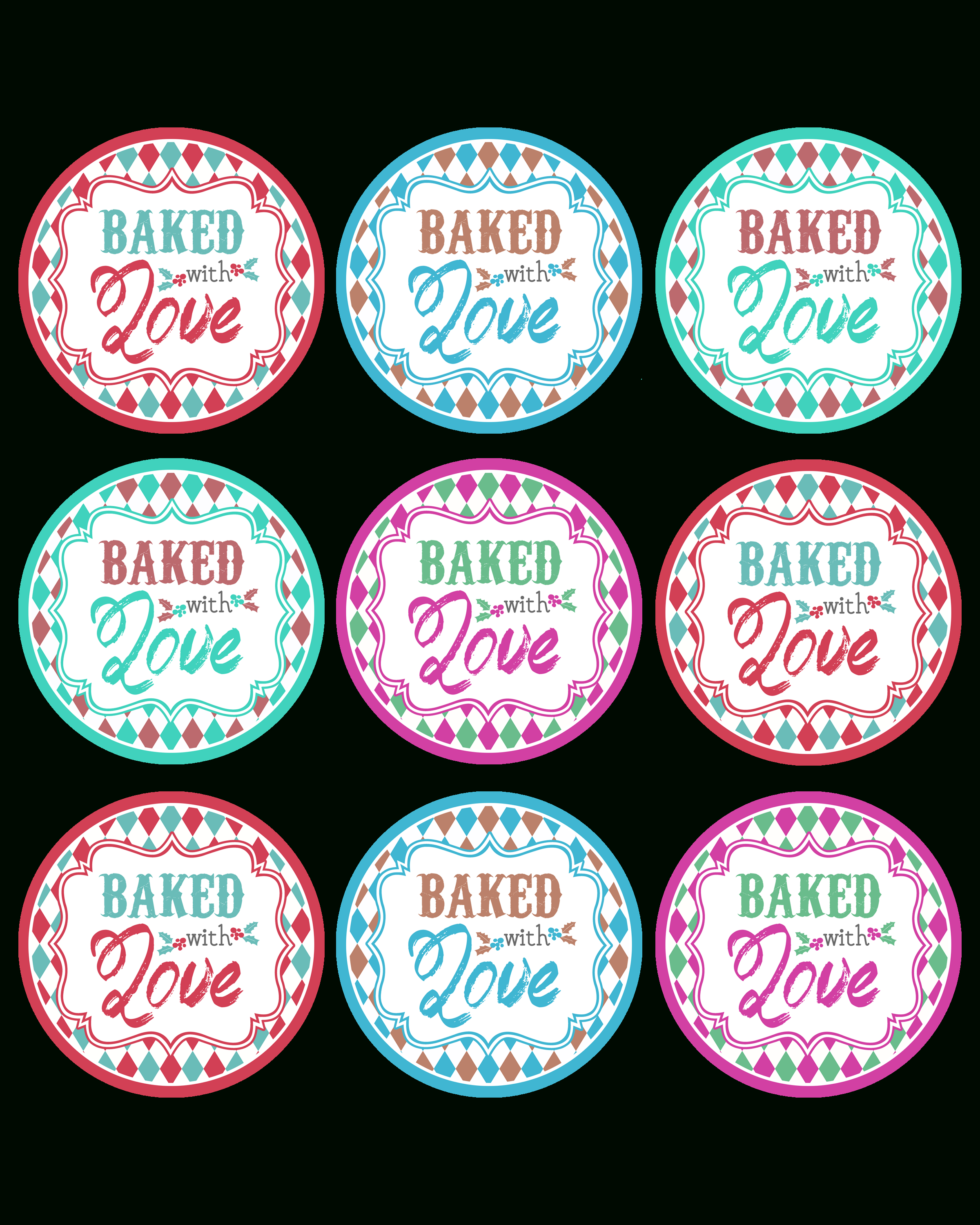 Baked With Love Printable Tags A Gift To You! - The Cottage Market - Free Printable Baking Labels