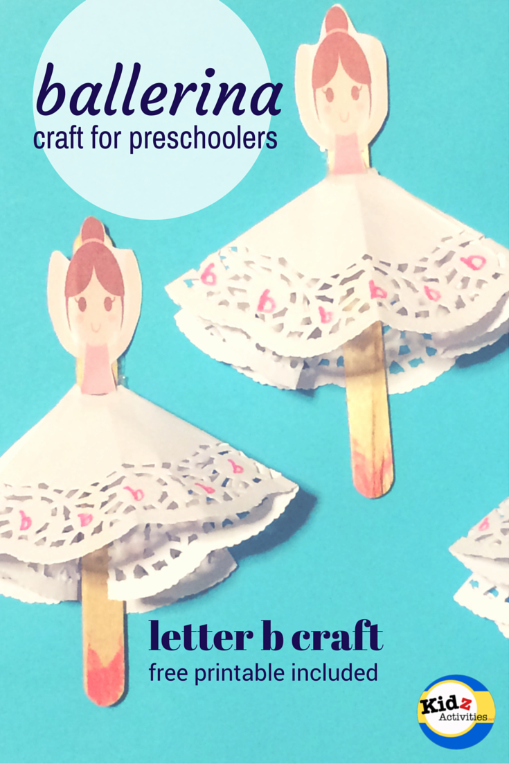 Ballerina Craft For Preschoolers - Kidz Activities - Free Printable Crafts For Preschoolers