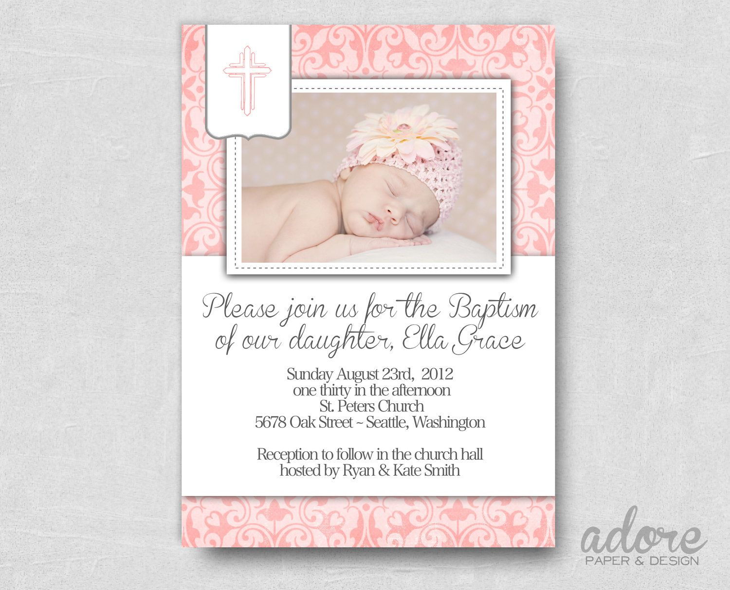 Baptism Invitation : Free Printable Baptism Invitations - Baptism - Free Printable Personalized Baptism Invitations