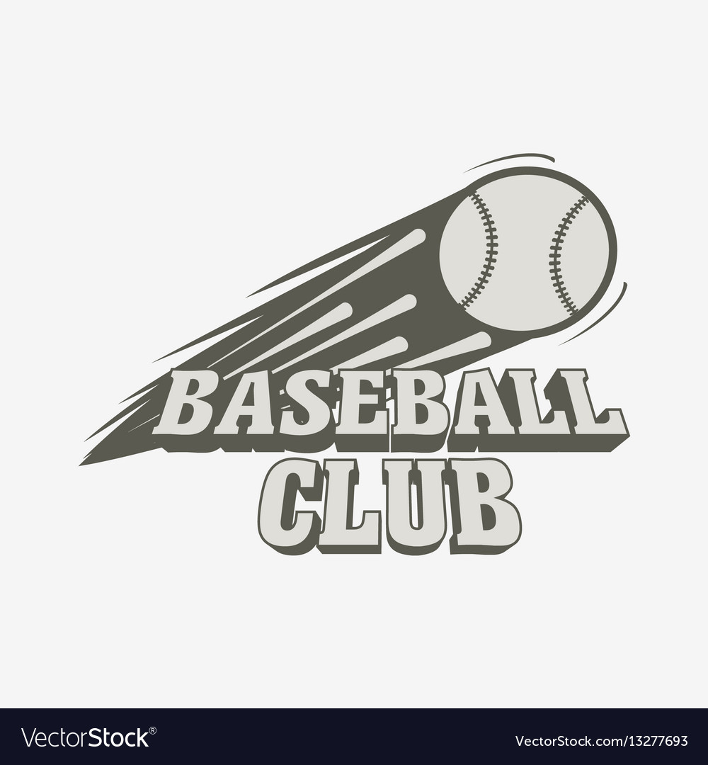 Baseball Logo Badge Or Label Template Baseball Vector Image - Free Printable Baseball Logos