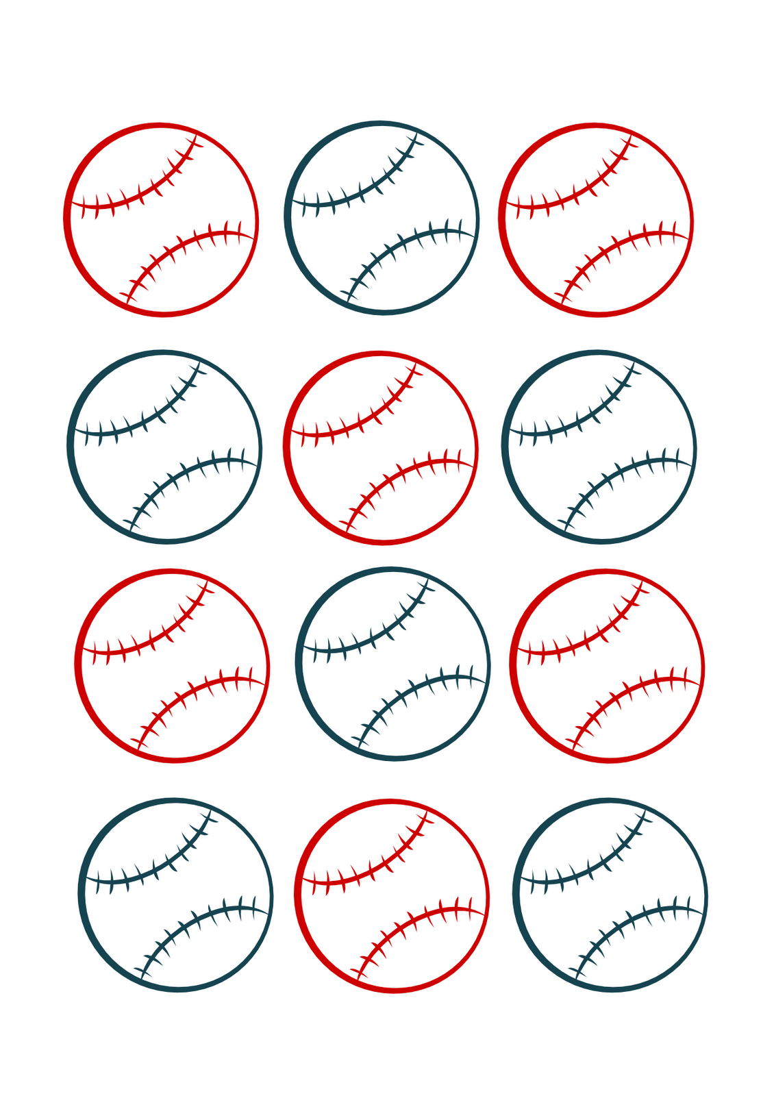 Free Printable Baseball Favor Tags
