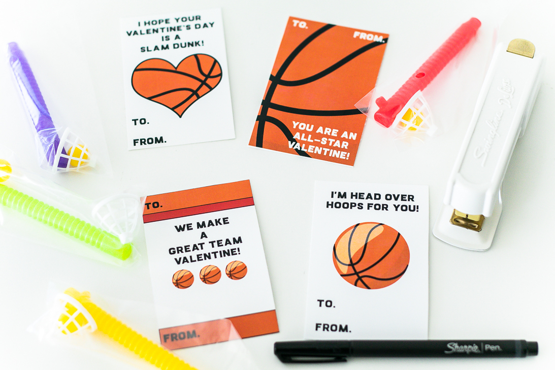 Basketball Valentine Card Free Printable - Free Printable Basketball Cards