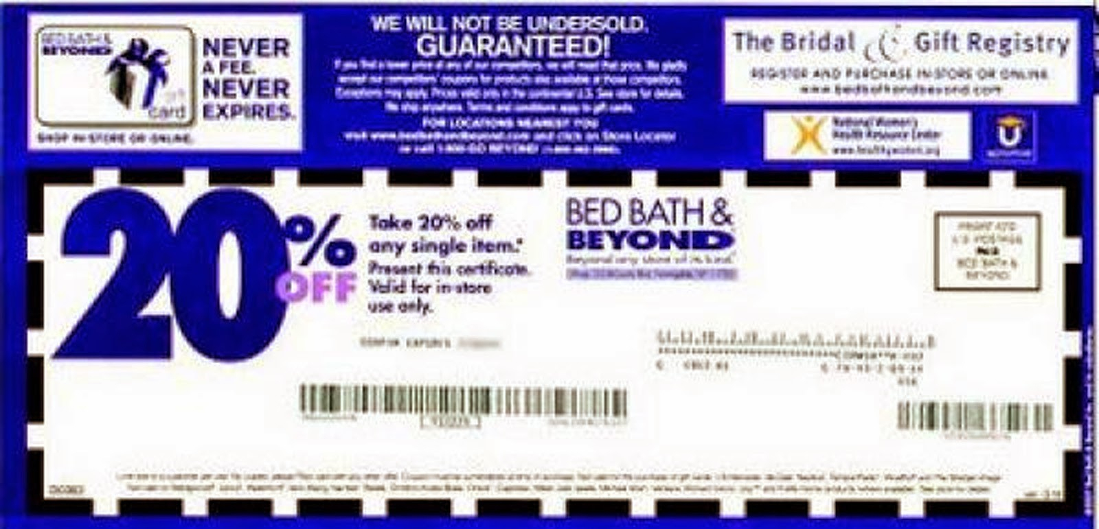 Bed Bath And Beyond Coupons 20 Off Printable Coupon - Mysembalun - Free Printable Bed Bath And Beyond Coupon 2019