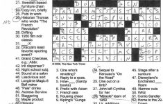 Merl Reagle's Sunday Crossword Free Printable