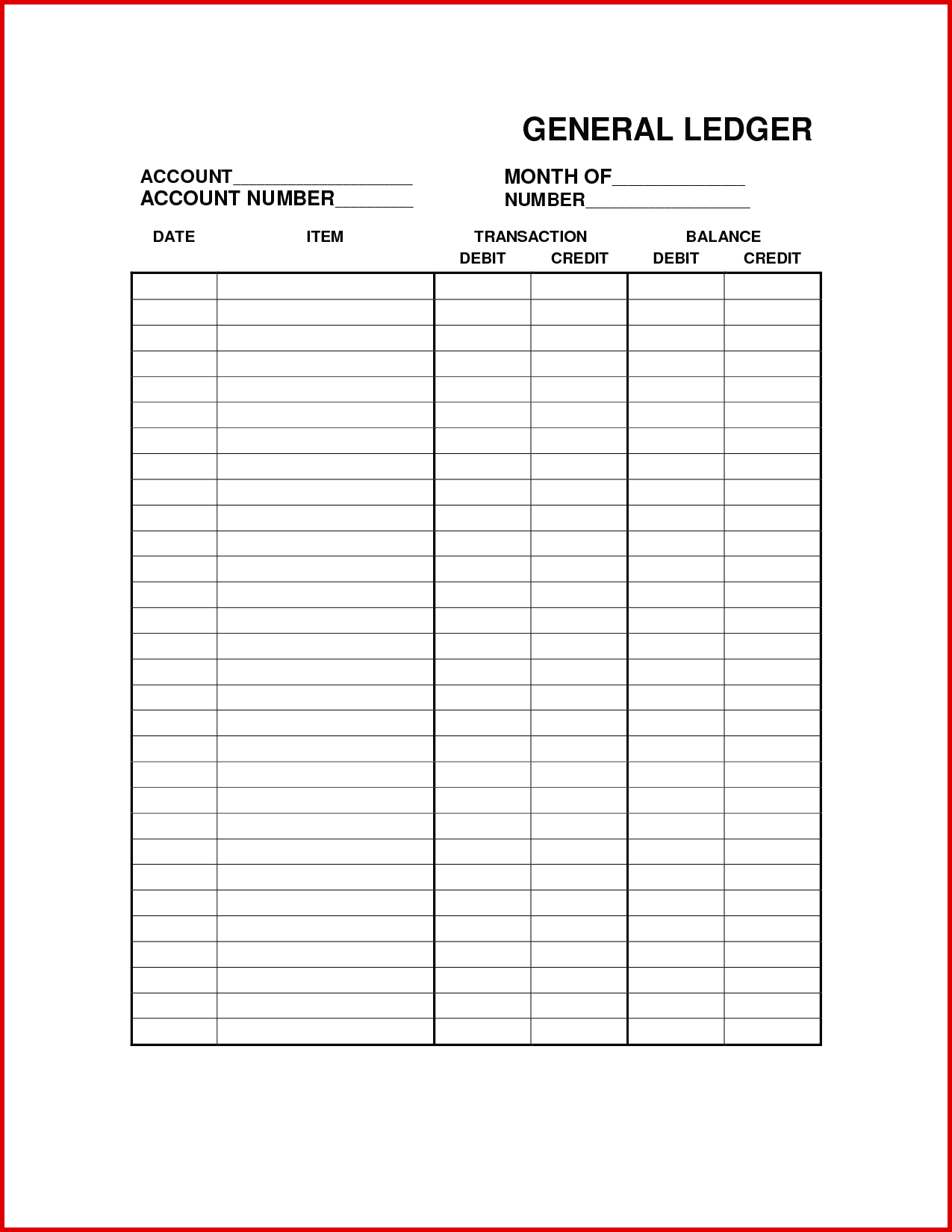 Best Of Accounting Ledger Sheet | Wing Scuisine - Free Printable Accounting Ledger
