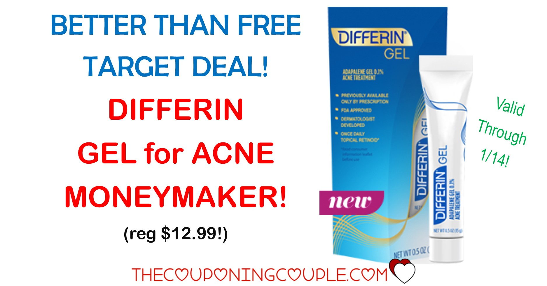 Better Than Free Differin Gel For Acne Treatment @ Target - Acne Free Coupons Printable