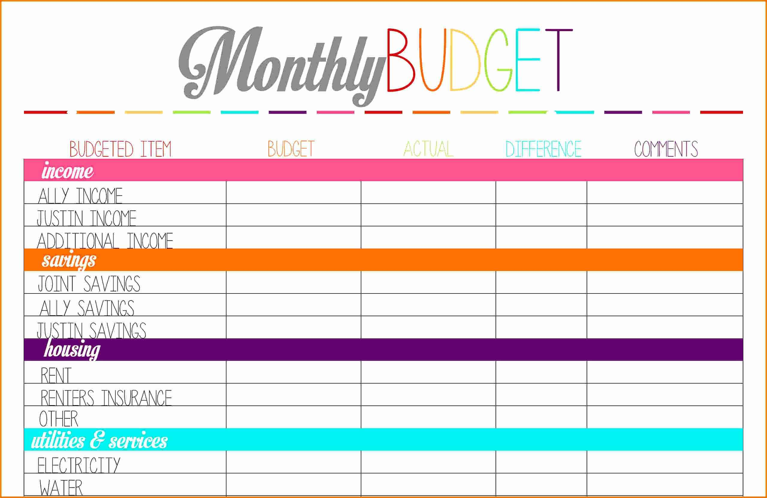 Bill Tracker Template Also Financial Planning Spreadsheet Free And - Free Printable Bill Tracker