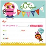 Birthday Invitation Card Template Printable | World Of Label   Free Printable Birthday Invitation Cards Templates
