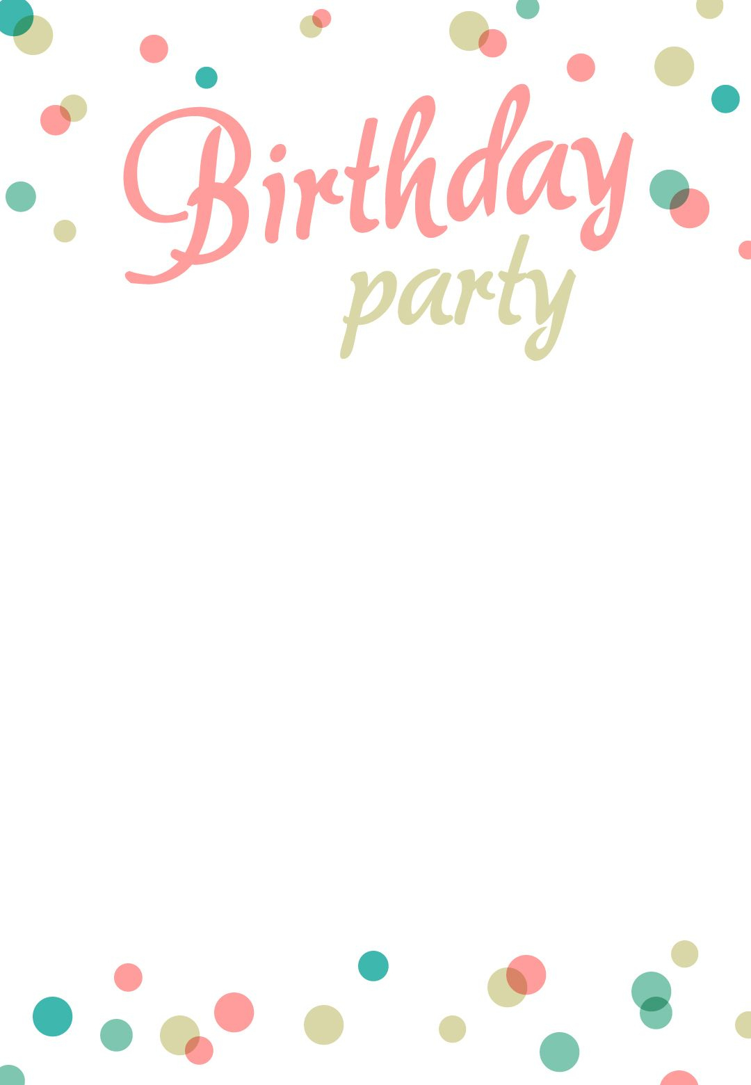 Birthday Party #invitation Free Printable | Party. | Pinterest - Free Printable Birthday Invitations Pinterest