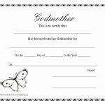 Blank Adoption Certificate Template Elegant Free Printable Godparent   Free Printable Adoption Certificate