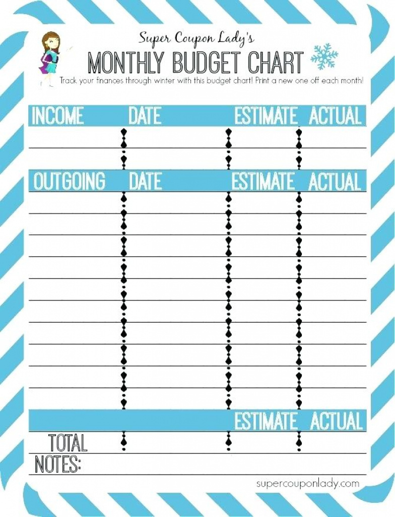 Blank Budget Chart Template Free Printable Planner House – Clicktips - Budgeting Charts Free Printable