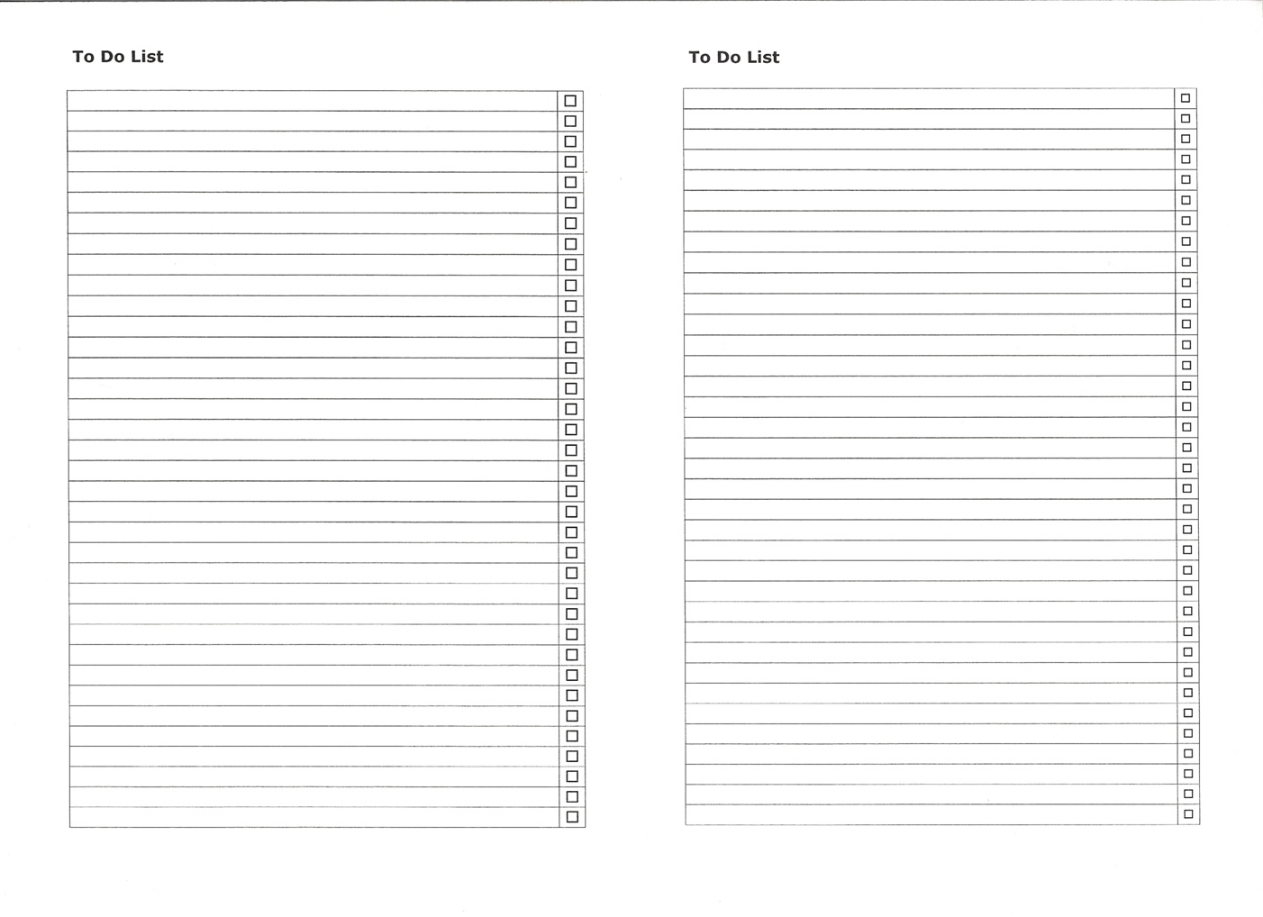 Blank Numbered List Template | List And Format Corner - Free Printable Numbered List