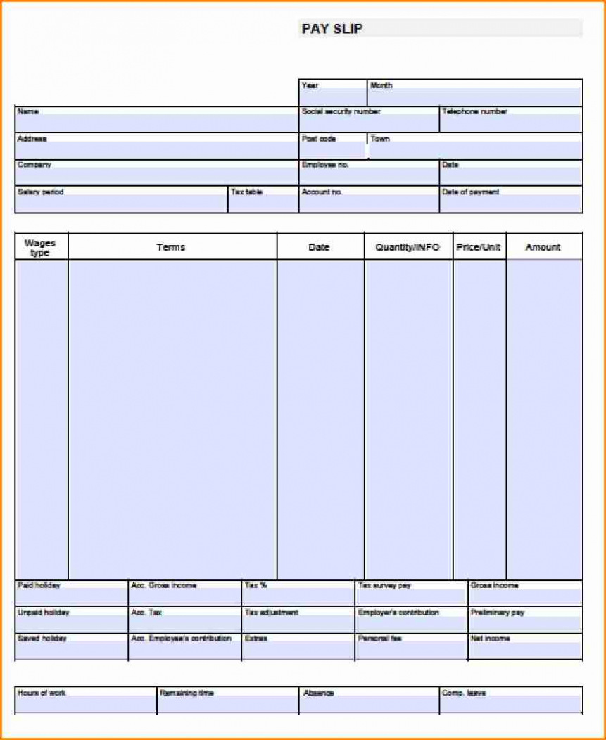 Blank Paycheck Stubs Free Download 6 Pay Stub Template S Ndash Top - Free Printable Check Stubs Download