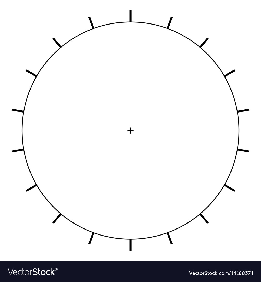 Blank Polar Graph Paper - Protractor - Pie Chart Vector Image - Free Printable Pie Chart