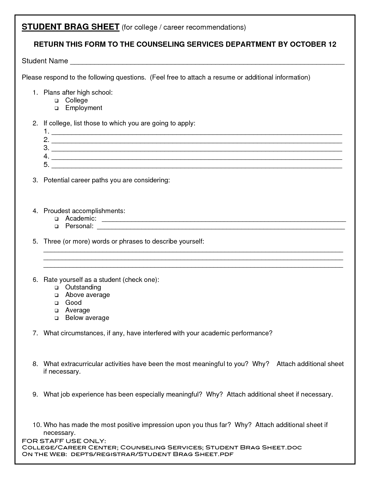Blank Resume Templates For High School Students | Education - Free Printable Worksheets For Highschool Students