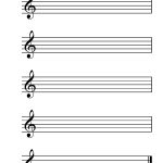 Blank Staff Paper To Print And Share With Your Students. For More   Free Printable Music Staff