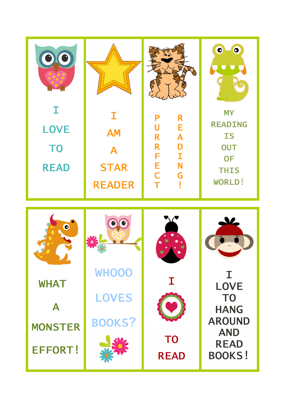 Bookmarks 1.pdf | Teacher | Bookmarks, Bookmarks Kids, Free - Free Printable Bookmarks For Libraries