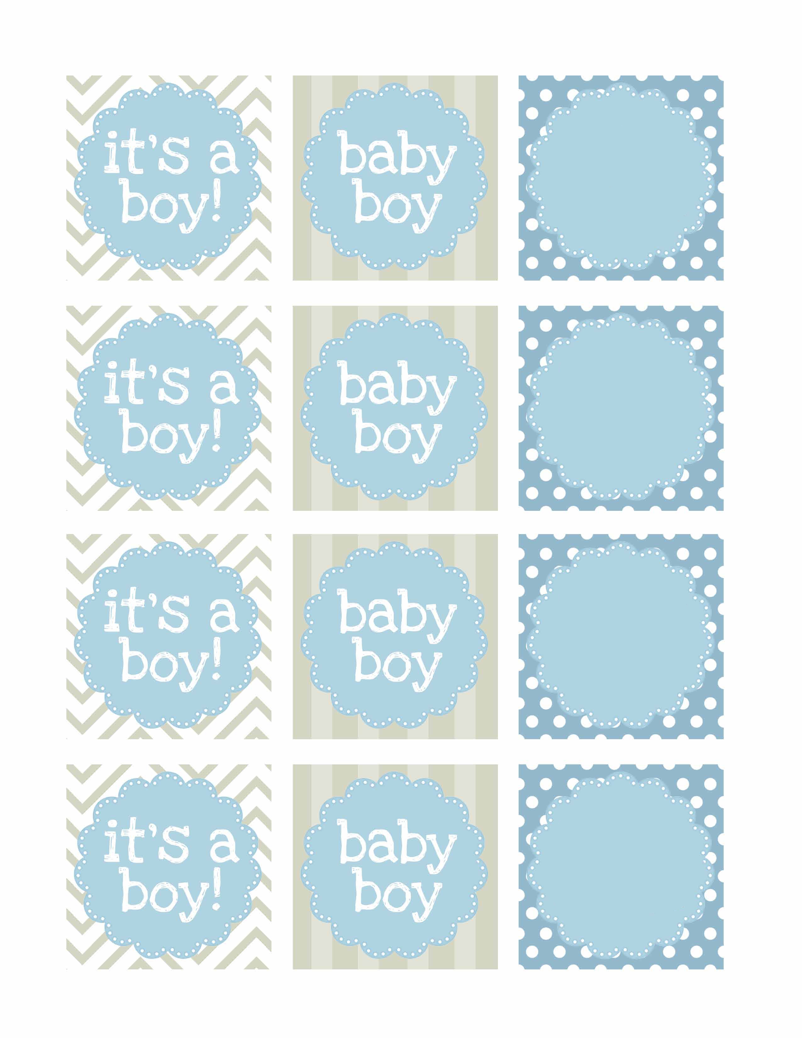 Boy Baby Shower Free Printables - How To Nest For Less™ - Free Printable Baby Shower Gift Tags