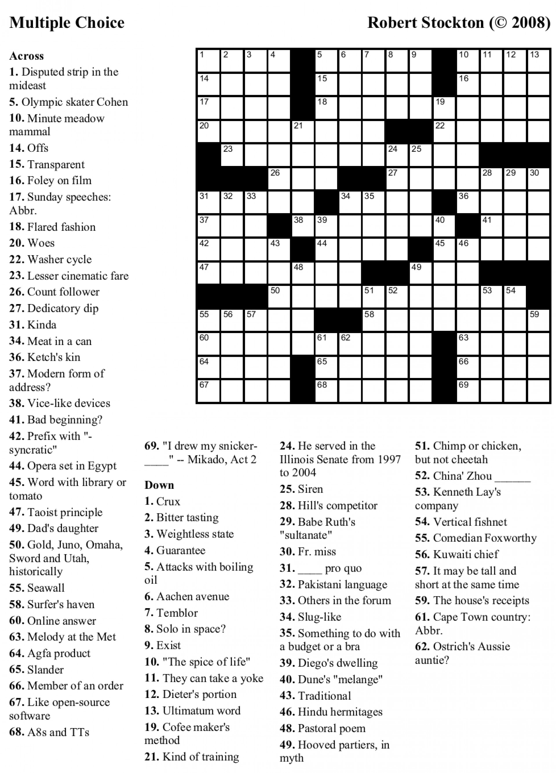 free-crossword-puzzle-maker-printable