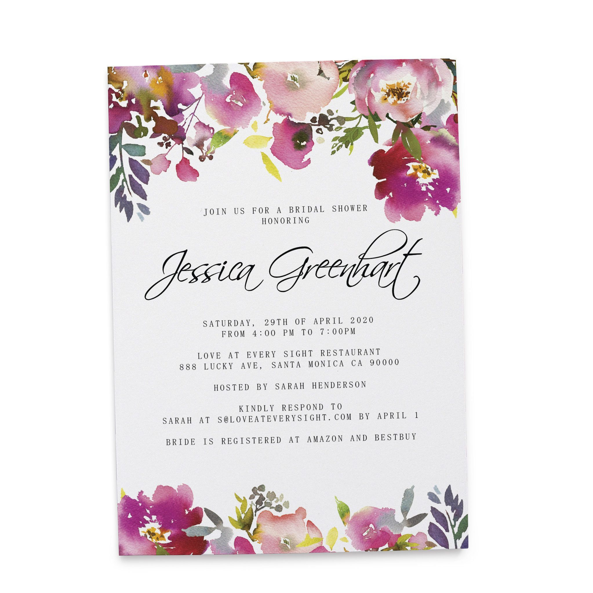 Bridal Shower Invitation Cards, Bridal Shower Cards With Bright - Free Printable Bridal Shower Cards