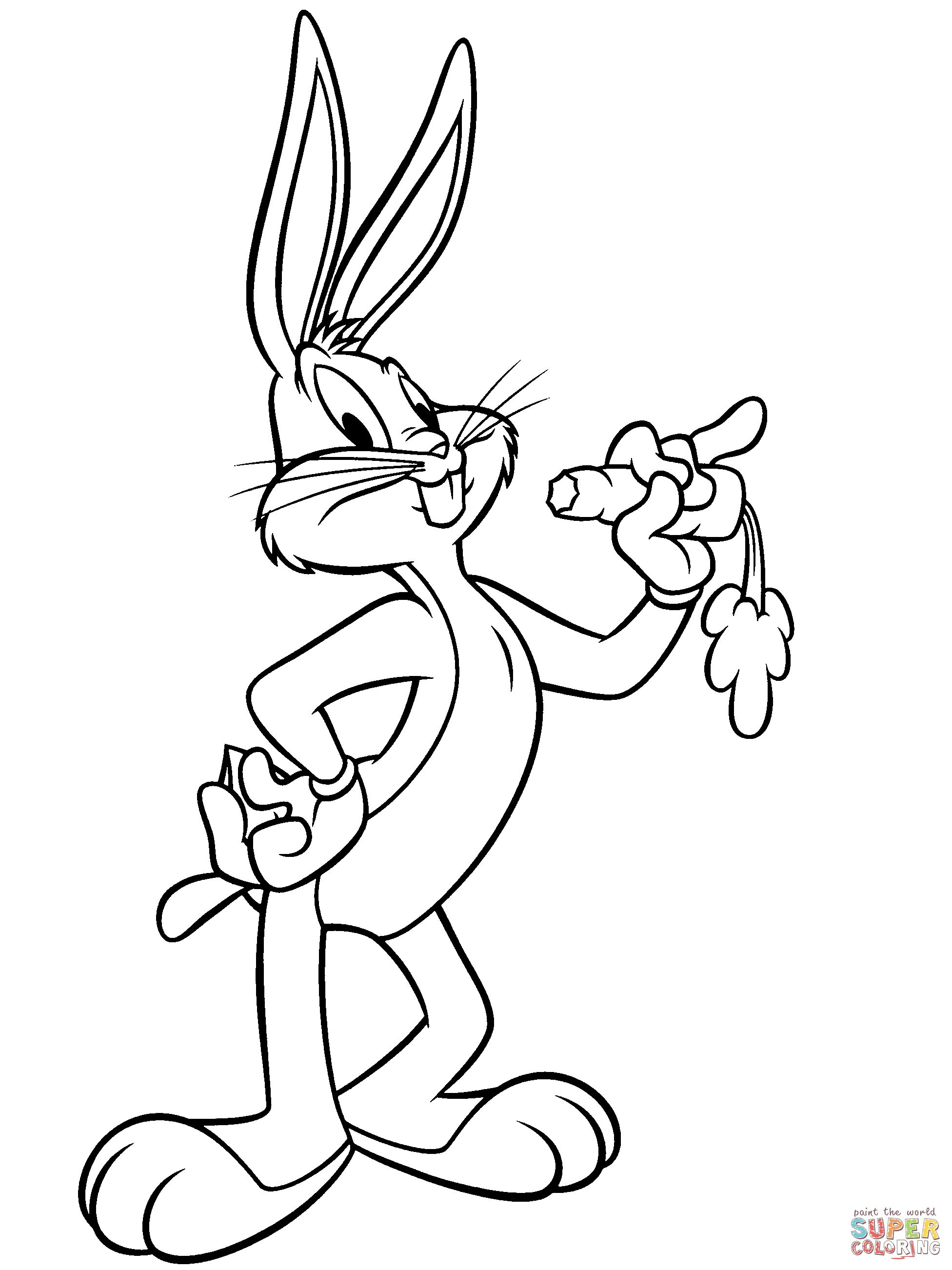 Bugs Bunny Coloring Page | Free Printable Coloring Pages - Free Printable Bunny Pictures