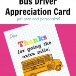 Bus Driver Appreciation Card: Free Printable! | Free Printables – Nurses Week 2016 Cards Free Printable