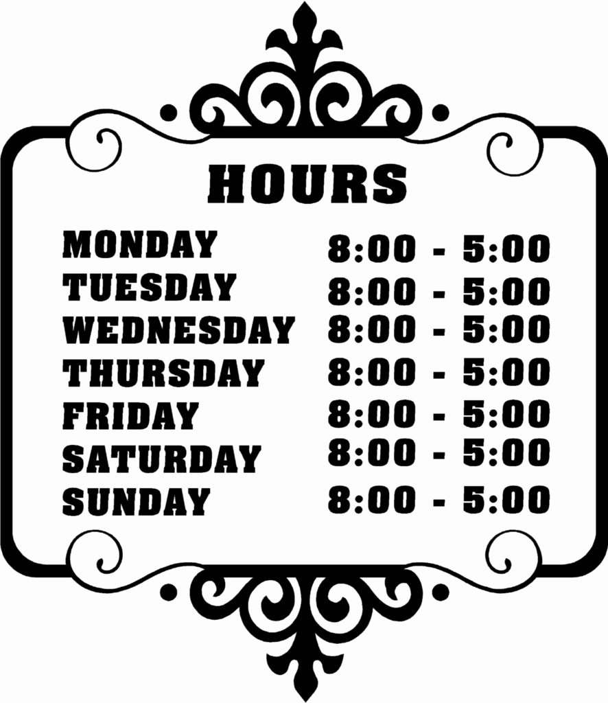 Business Hours Template Microsoft Word Unique Printable Business - Free Printable Business Hours Sign