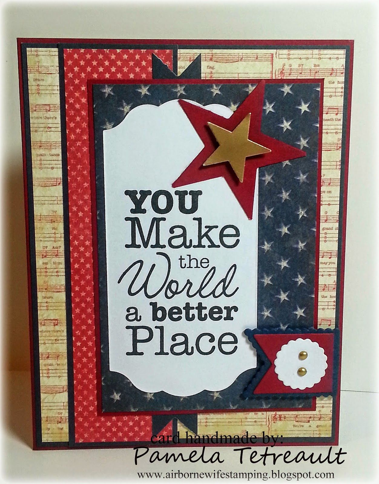 By Pamela Tetreault. Patriotic Card. Sentiment From &amp;quot;vertical - Free Printable Military Greeting Cards