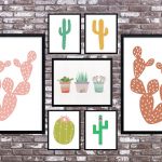 Cactus Art Roundup: 55 Awesome Free Printables • Little Gold Pixel   Free Printable Artwork To Frame