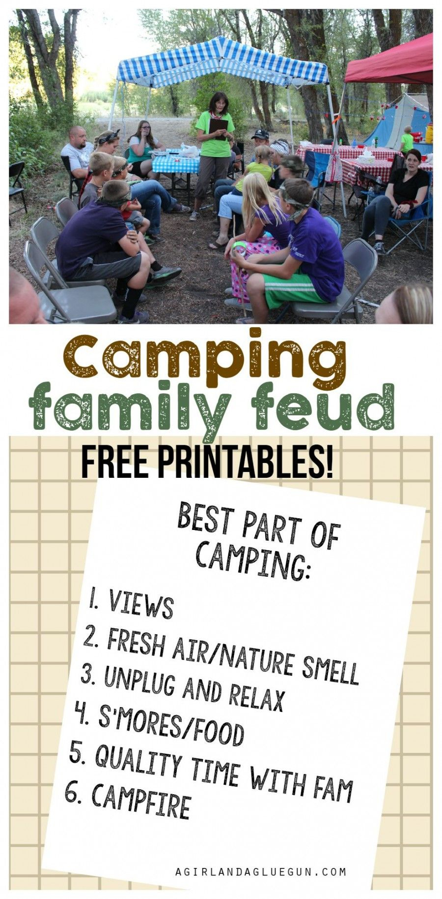 Camping Games | Camping Crap | Camping Games, Family Camping Games - Free Printable Camping Games