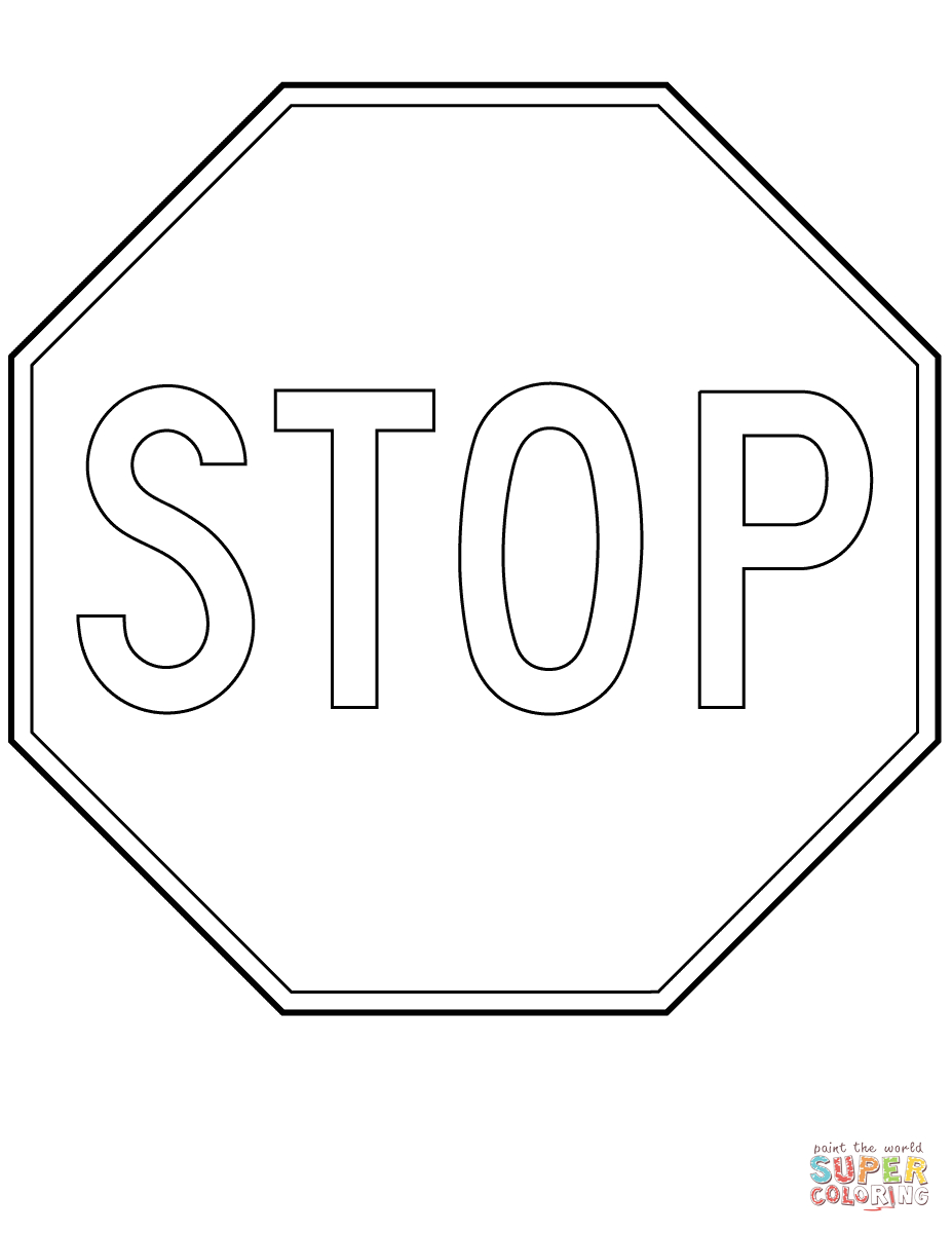 Canada Stop Sign Coloring Page | Free Printable Coloring Pages - Free Printable Stop Sign To Color