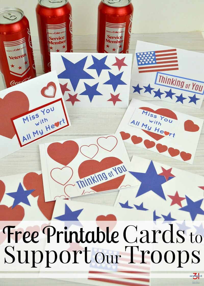Cards To Support Our Troops - Free Printable - Organized 31 - Free Printable Military Greeting Cards