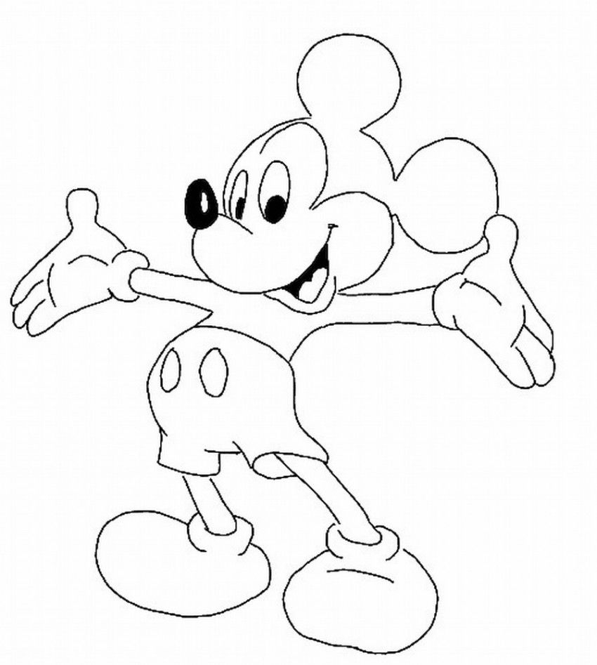Cartoon Characters Coloring Pages Easy Edrk12 Free | Coloring Pages - Free Printable Coloring Pages Of Disney Characters