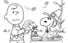 Charlie Brown Thanksgiving Coloring Page From Peanuts Category – Free Printable Charlie Brown Halloween Coloring Pages