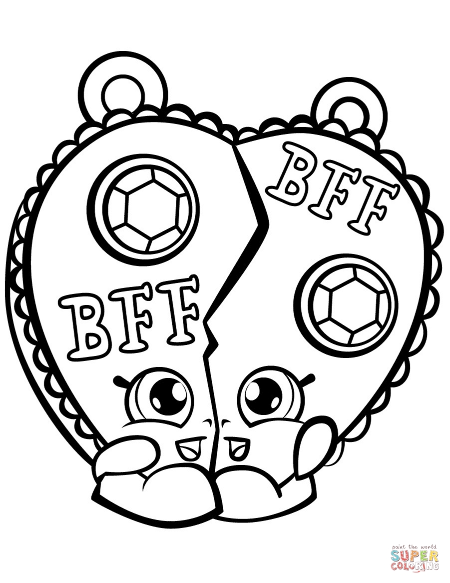 Chelsea Charm Shopkin Coloring Page | Free Printable Coloring Pages - Free Printable Bff Coloring Pages