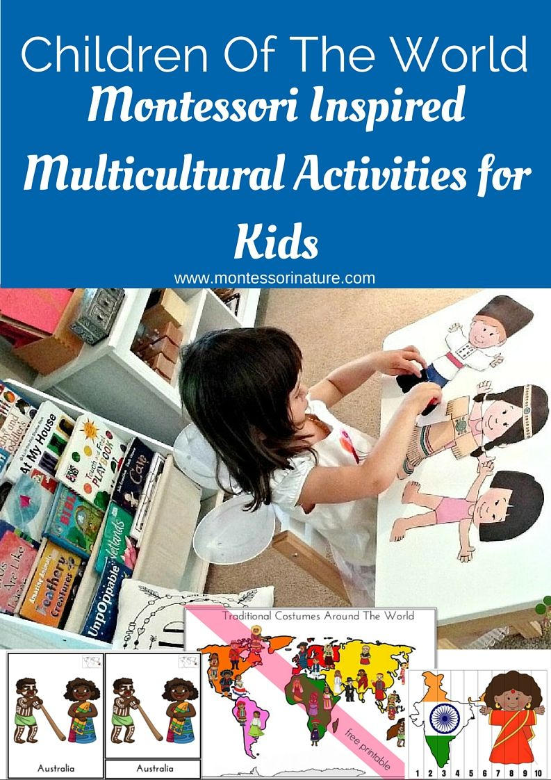 Children Of The World Multicultural Activities For Kids | Montessori - Free Printable Multicultural Posters