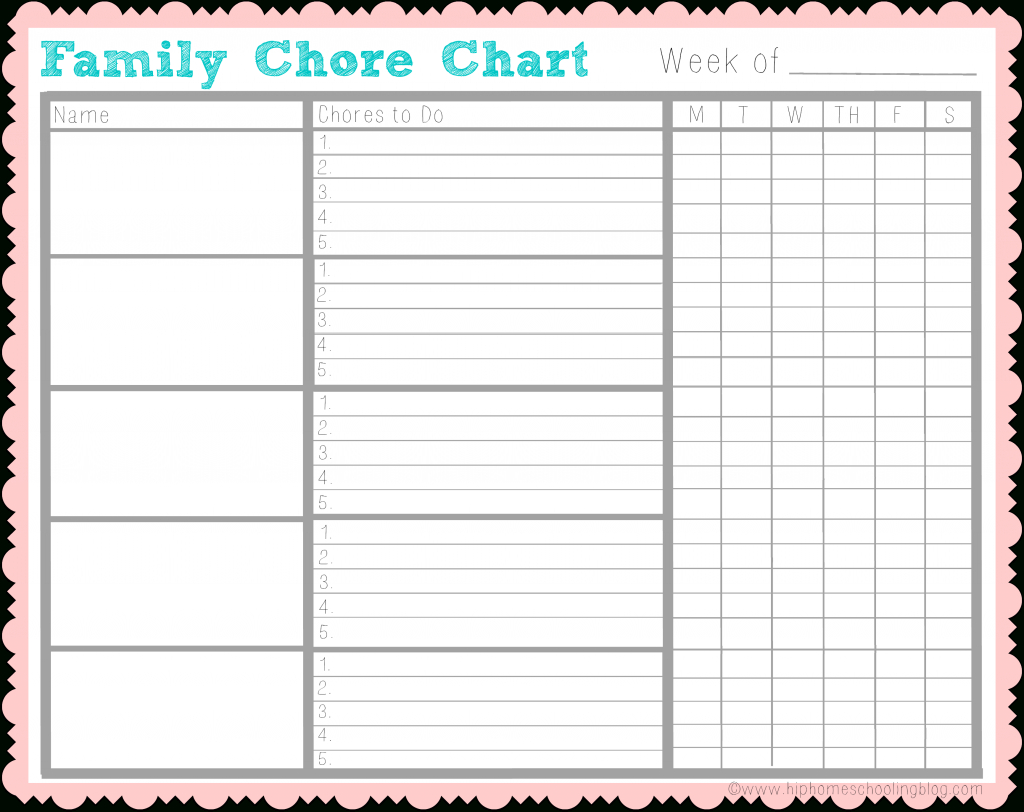 Chores For Kids: Get Kids Helping With My Free Chore Chart - Chore Chart For Adults Printable Free