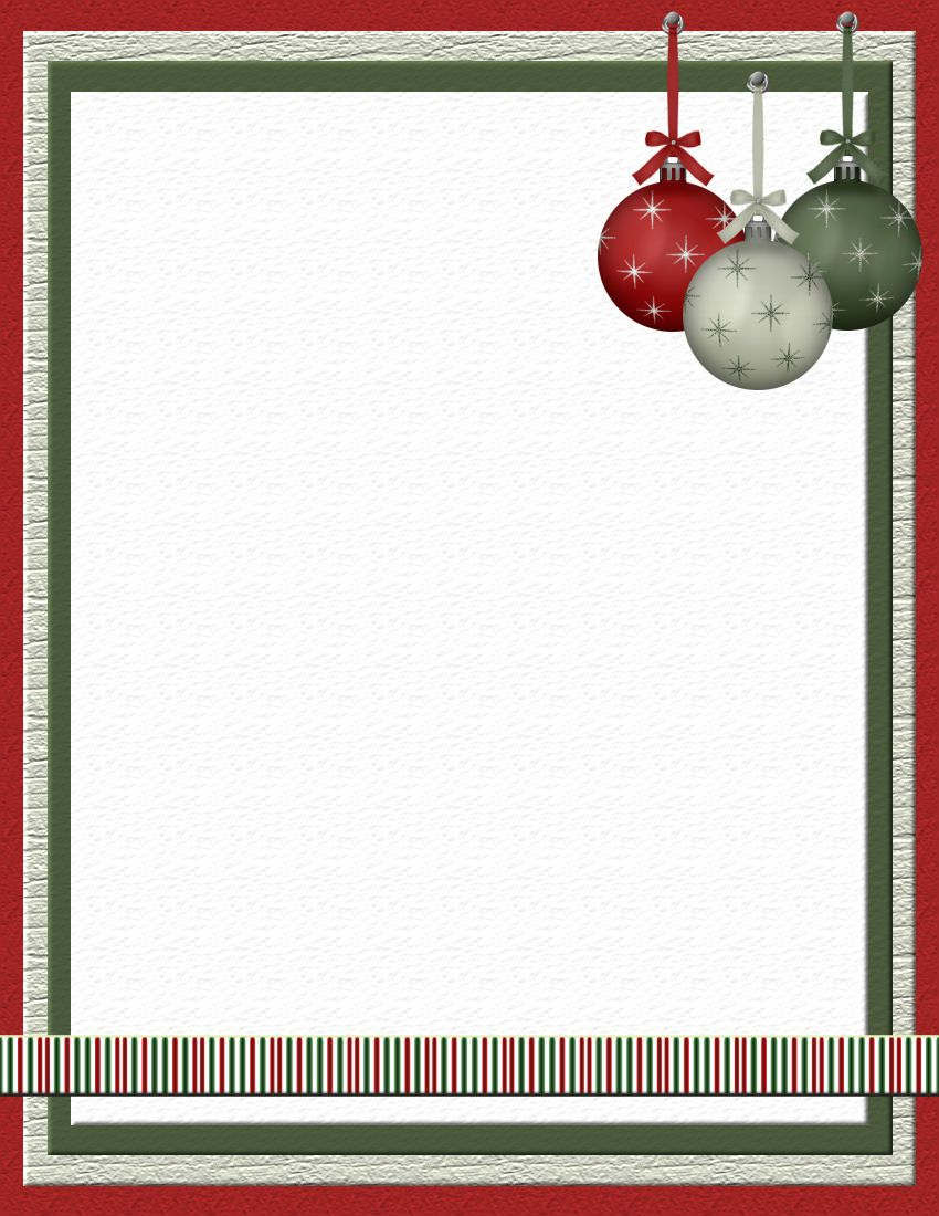 Christmas 2 Free-Stationery Template Downloads | Michelle - Free - Free Printable Christmas Stationary