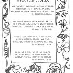 Christmas Carol Lyrics In Excelsis Gloria, Free Printable   Free Printable Lyrics To Christmas Carols
