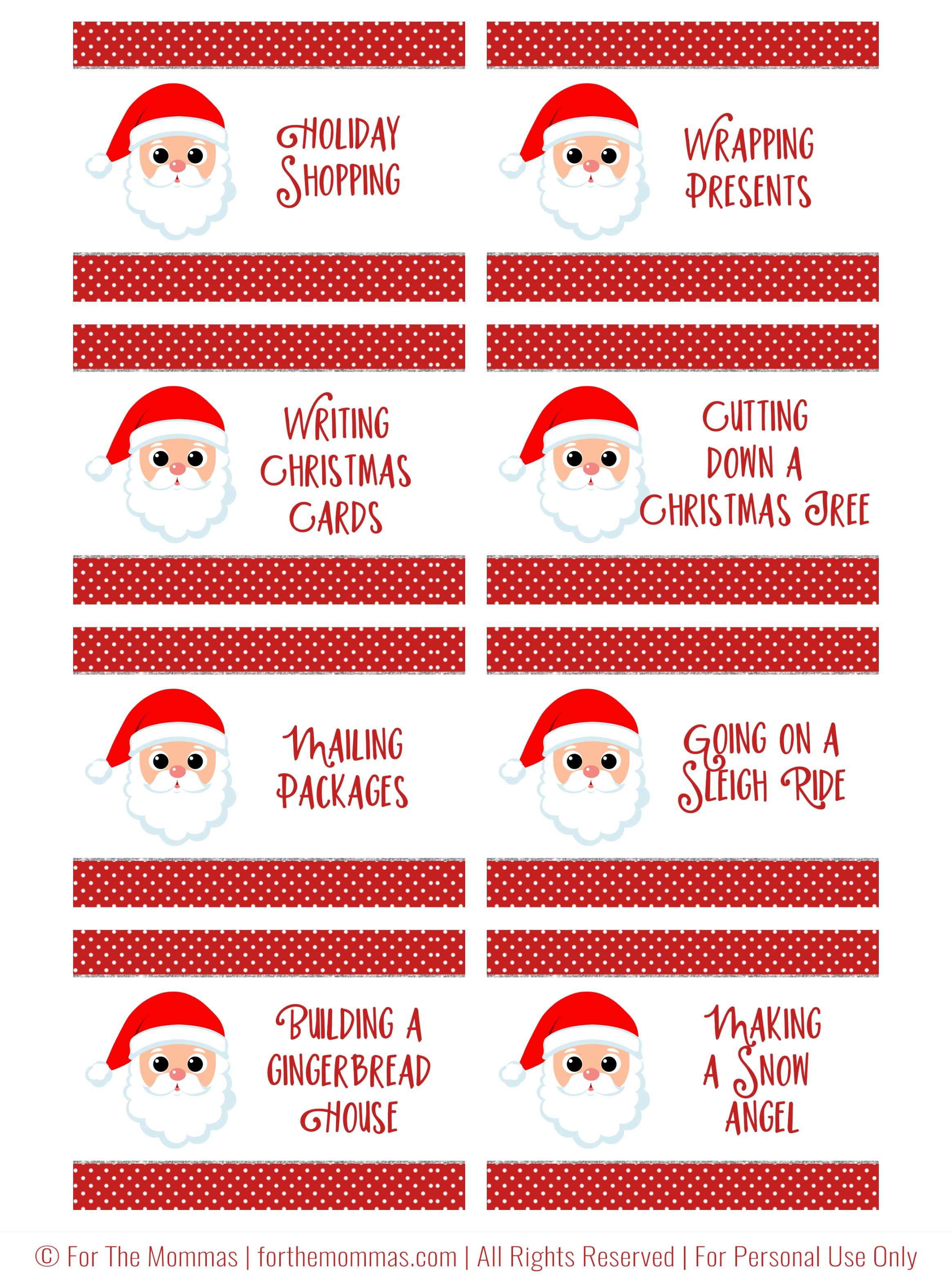 Christmas Charades Free Printable - Start A New Holiday Tradition - Ftm - Free Printable Christmas Charades Cards