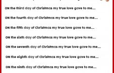 Christmas Song Scramble Free Printable