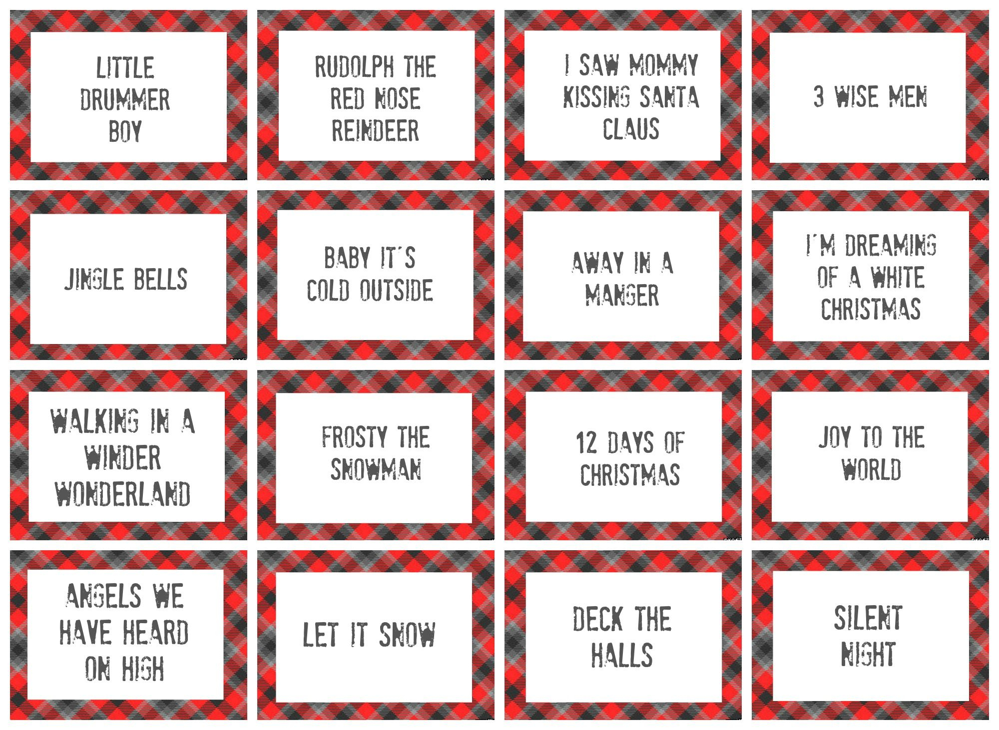 Christmas Charades Game And Free Printable Roundup | Crafting - Free Printable Charades Cards