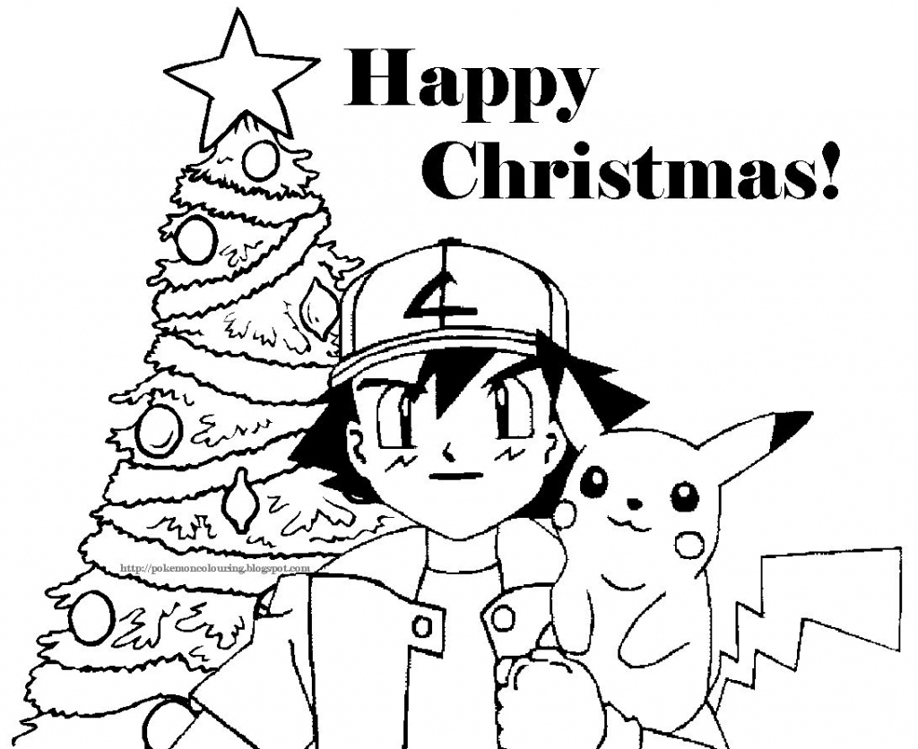Christmas Coloring Pages | Pokemon Christmas Coloring Pictures Free - Free Printable Christmas Cartoon Coloring Pages
