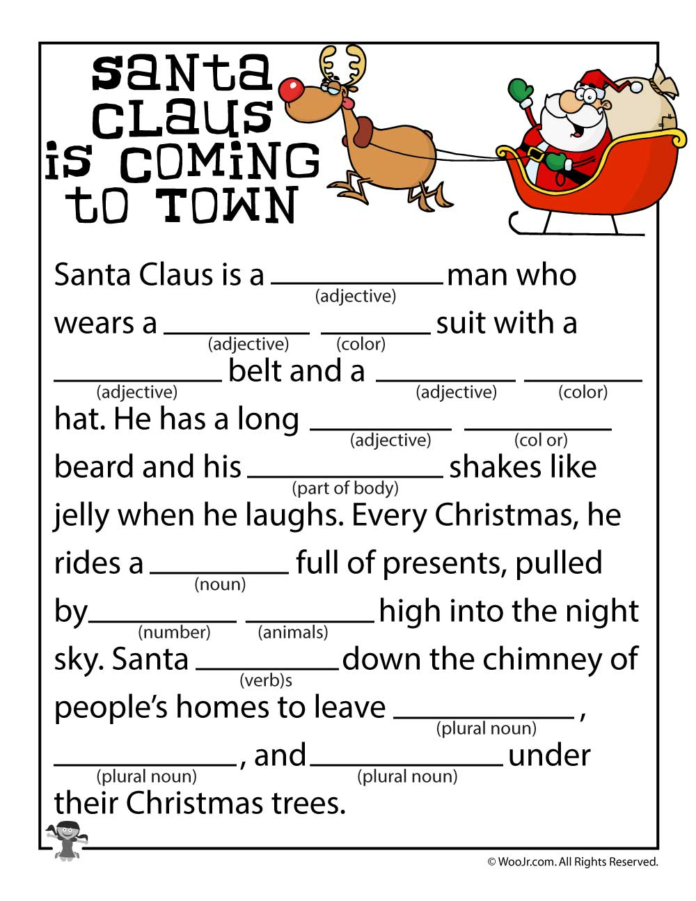 Christmas Mad Libs | Woo! Jr. Kids Activities - Christmas Mad Libs Printable Free