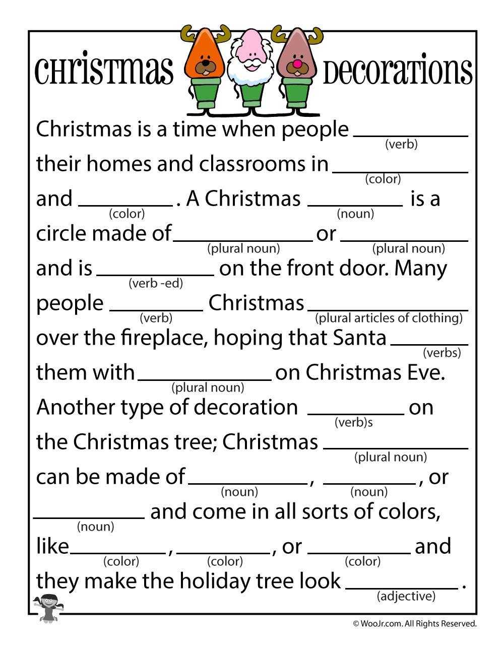 Christmas Mad Libs | Woo! Jr. Kids Activities - Christmas Mad Libs Printable Free