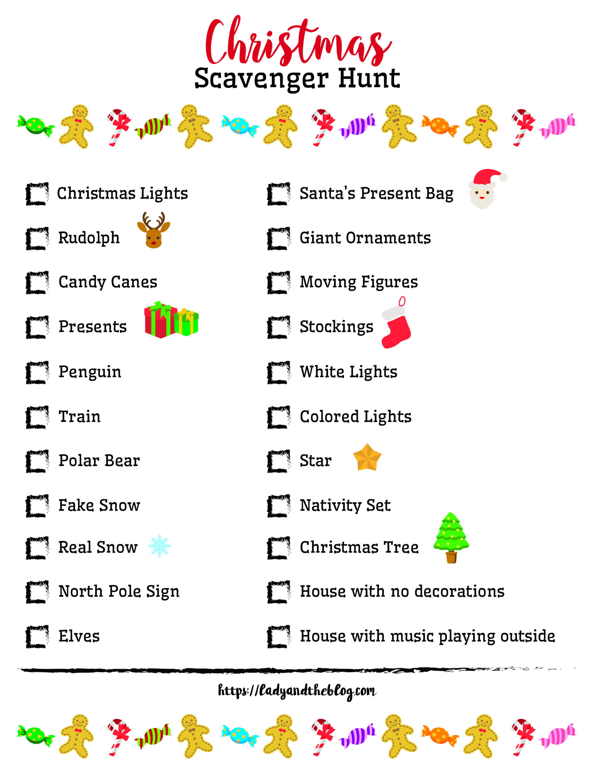 Christmas Scavenger Hunt Ideas - Free Printables For The Holiday - Free Printable Scavenger Hunt