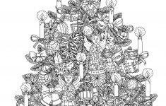 Free Printable Christmas Tree Ornaments Coloring Pages